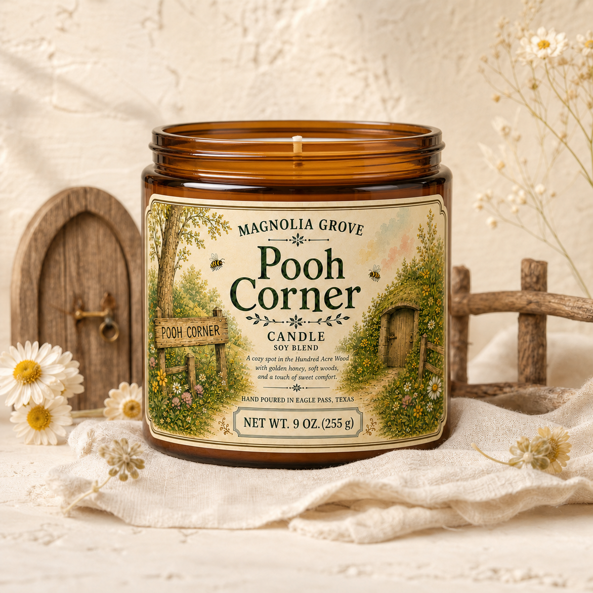 Pooh Corner 9 oz soy-blend candle from Magnolia Grove Gifts