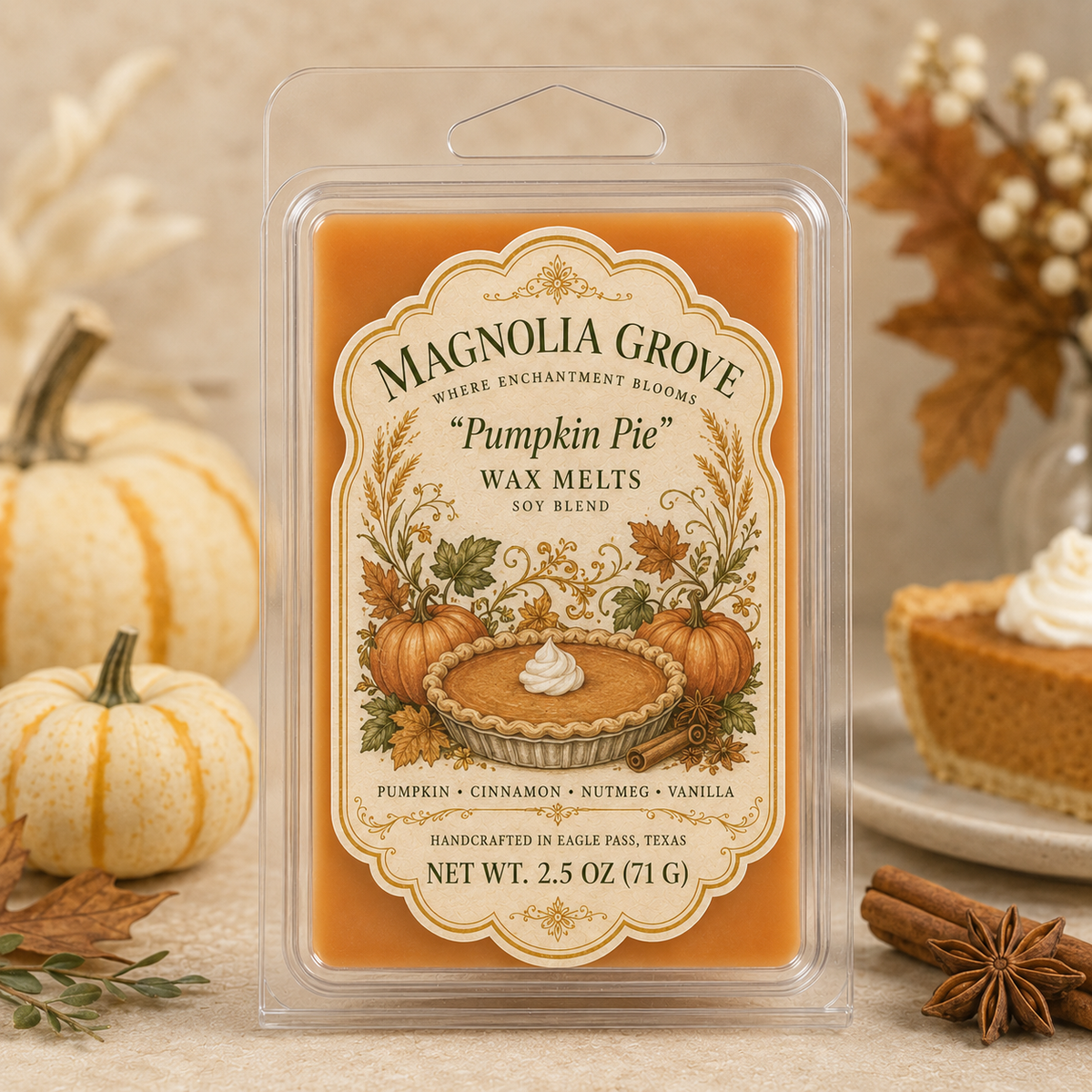 Magnolia Grove Pumpkin Pie Wax Melts