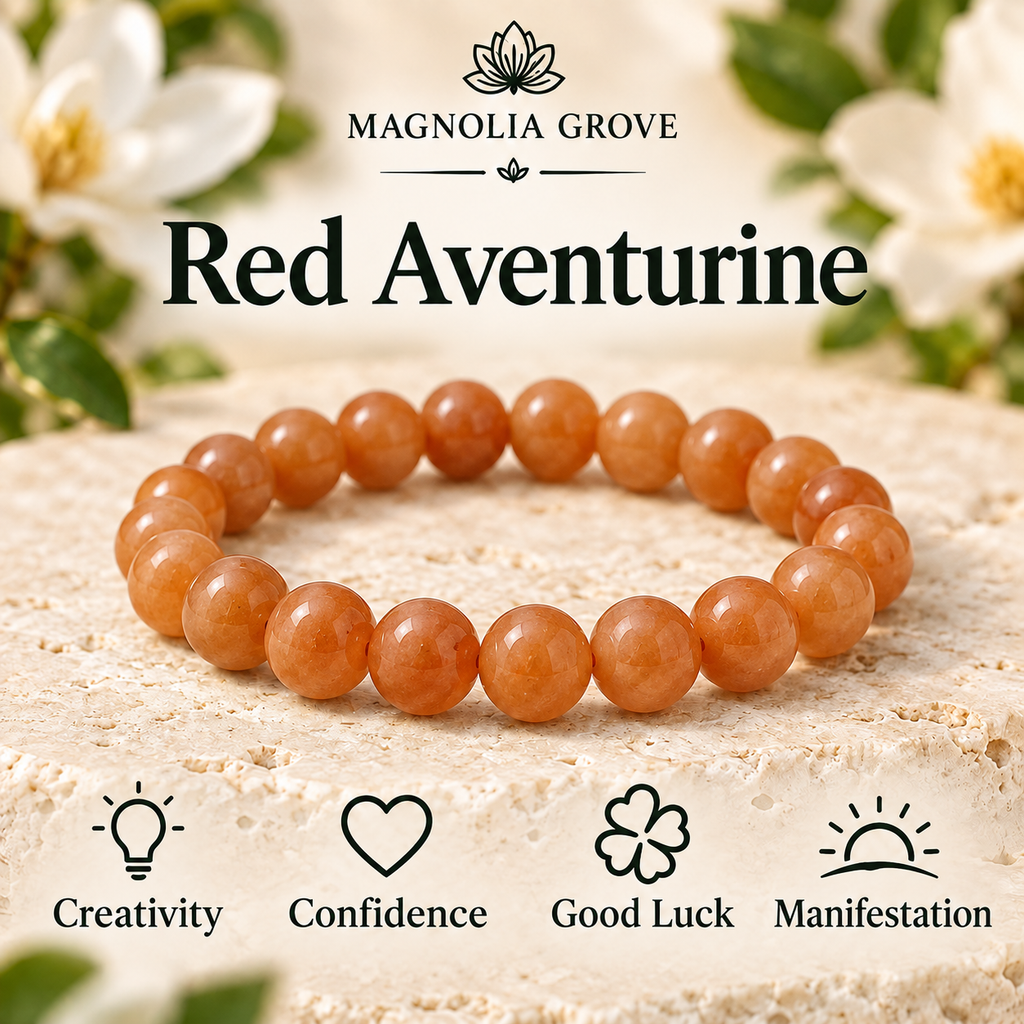 Red Aventurine 8mm stretch bracelet hero