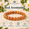 Red Aventurine 8mm stretch bracelet hero