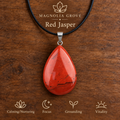 Red Jasper drop pendant — main