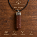 Red Jasper pencil pendant — main branded image