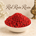 Red Rain Resin natural resin incense in an elegant ceramic bowl