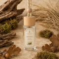 Rooted Car Air Freshener — 8 mL glass bottle with wood cap