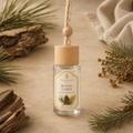 Rustic Cabin Car Air Freshener — 8 mL glass bottle with wood cap