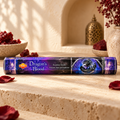 SAC Dragon’s Blood incense, 20 sticks, displayed horizontally on warm ivory stone