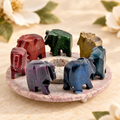 Chakra Elephant Soapstone Stick & Cone Burner – 4 Inch in Magnolia Grove styling