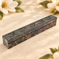 Om Symbol Soapstone Incense Box Burner – 10 Inch