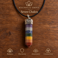 Seven Chakra pencil pendant — main branded image