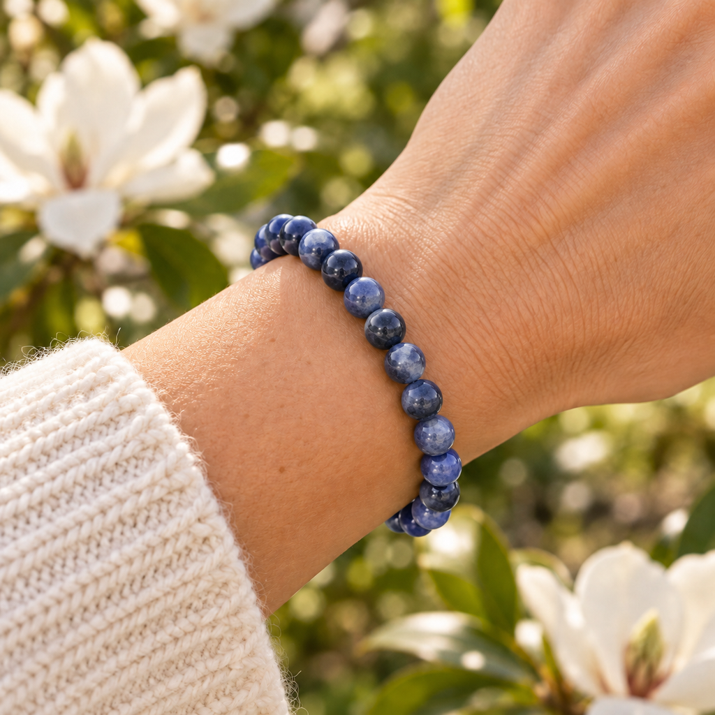 Sodalite 8mm stretch bracelet wrist