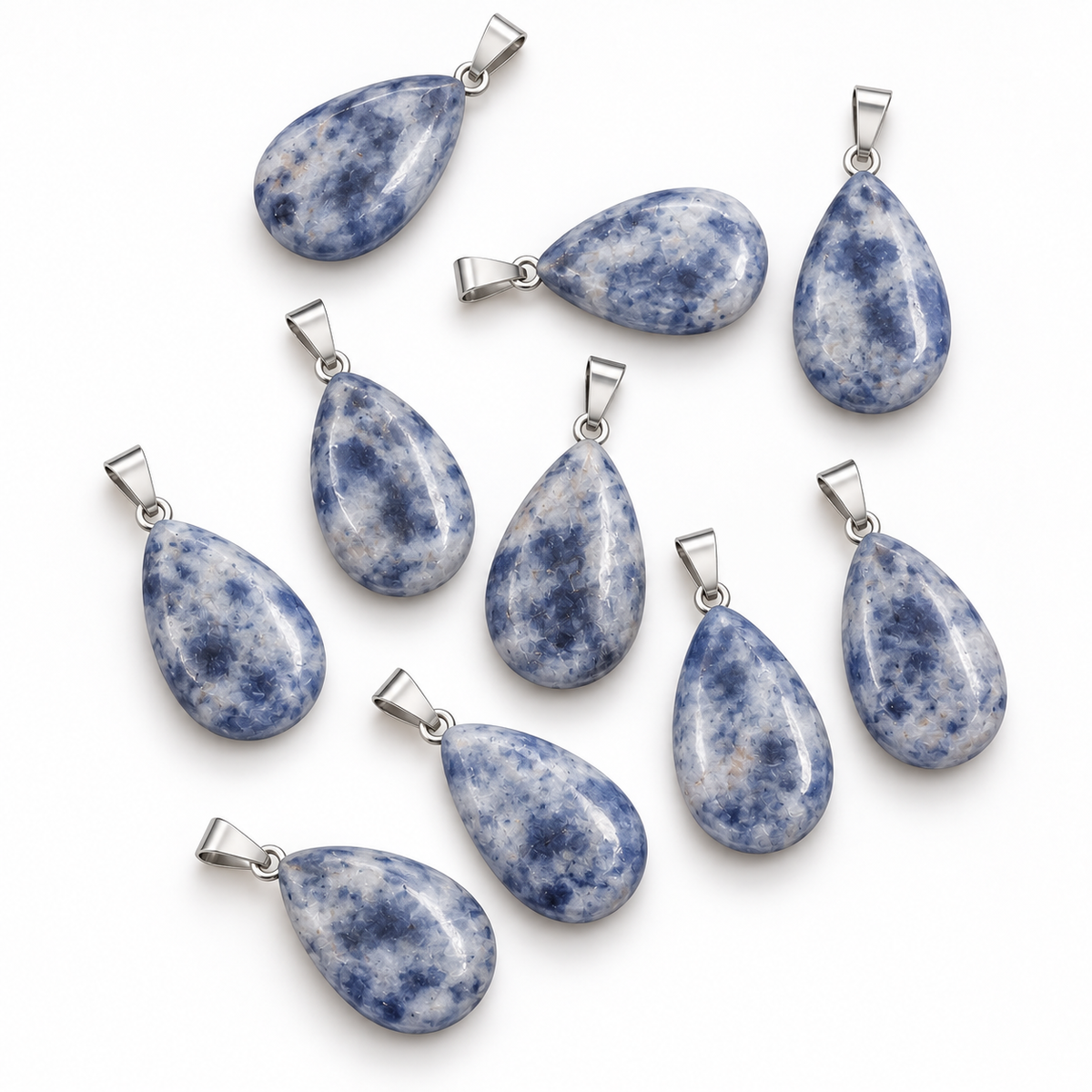 Sodalite drop pendant — variations