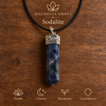 Sodalite pencil pendant — main branded image