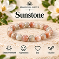 Sunstone 8mm stretch bracelet hero