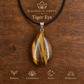 Tiger Eye drop pendant — main