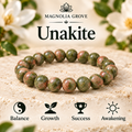 Unakite 8mm stretch bracelet hero