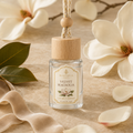 Velvet Magnolia Car Air Freshener — 8 mL glass bottle with wood cap