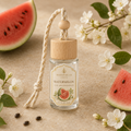 Watermelon Car Air Freshener — 8 mL glass bottle with wood cap