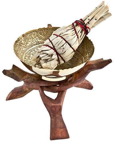 Cobra Tripod Stand with Brass Bowl – 6 Inch