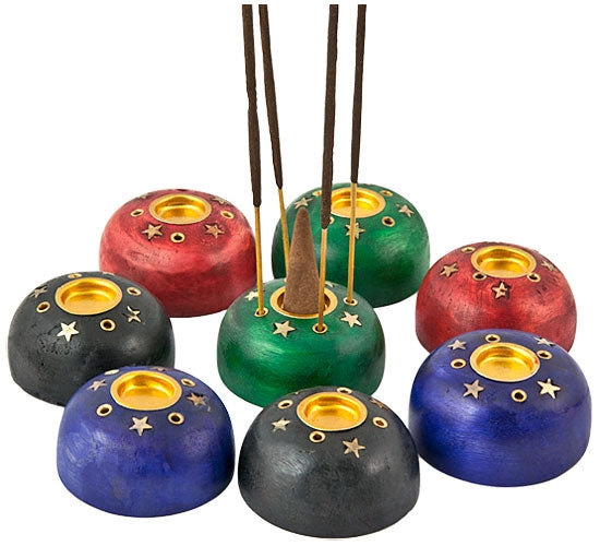 Assorted Mini Wooden Stick & Cone Burners – Set of 8, 2 Inch