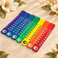 Chakra Yin Yang Wooden Incense Stick Holders – Set of 7, 10 Inch