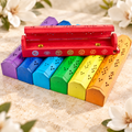Seven Chakra Design Wooden Incense Box Burners – Set of 7, 12 Inch