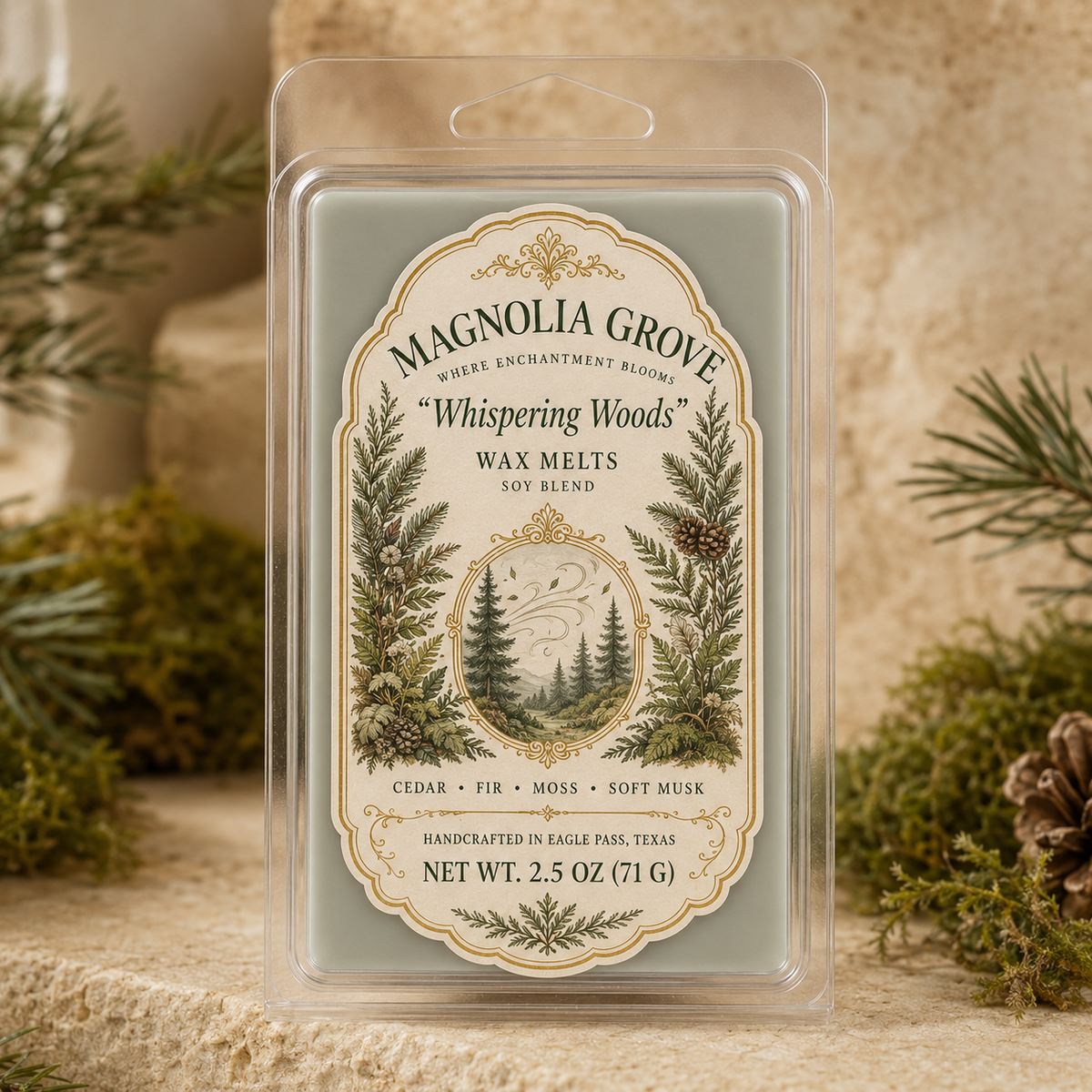 Magnolia Grove Whispering Woods Wax Melts