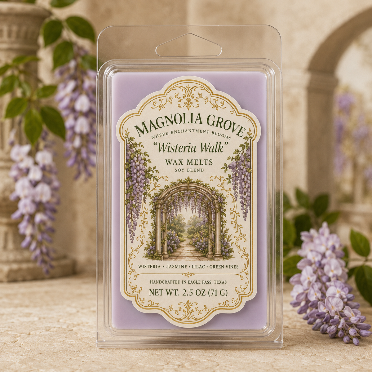 Magnolia Grove Wisteria Walk Wax Melts